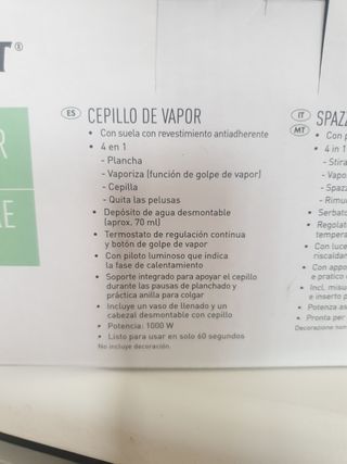 Cepillo de vapor silver crest