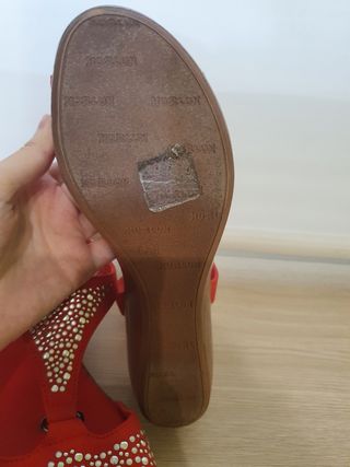 Sandalias Rojas 38