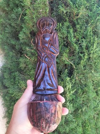 ANTIGUA TALLA RELIGIOSA SOBRE MADERA