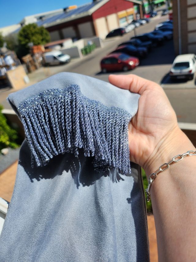 Chaqueta y camiseta en piel de melocotón. Conjunto