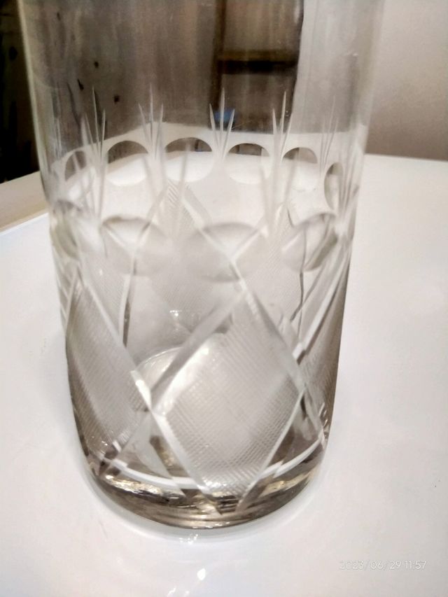 Bottiglia vintage in vetro spesso 1 litro