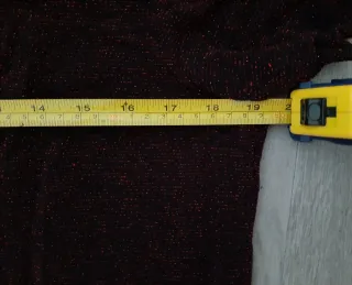 Jersey mujer elástico negro con brillos burdeos