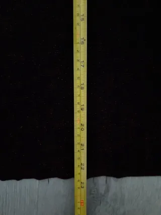 Jersey mujer elástico negro con brillos burdeos