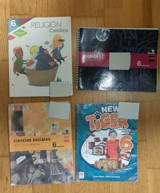 LIBROS 6 PRIMARIA SM, TIGER, EDELVIVES