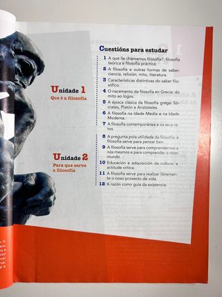 Libro de texto de filosofía 1º bachiller, Anaya. 