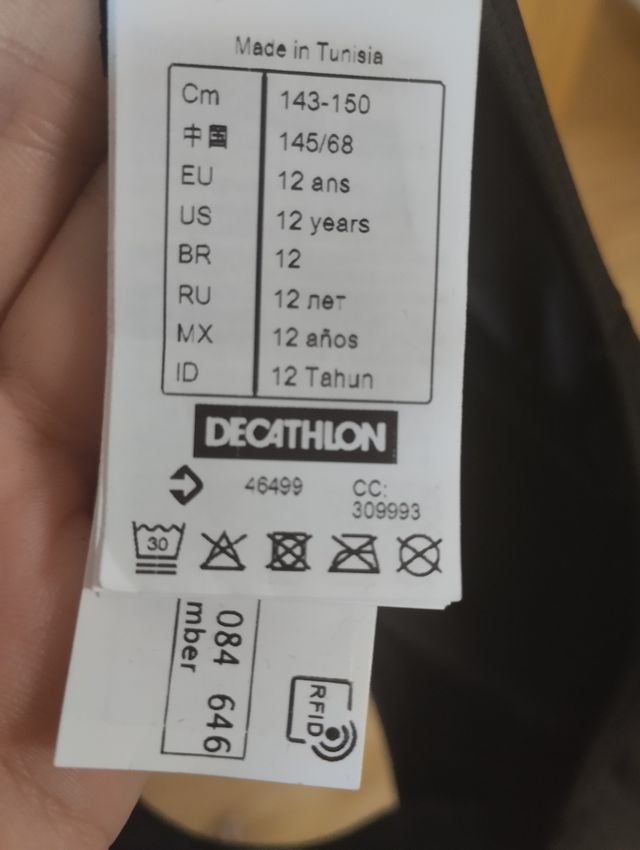 Maillot gimnasia 12 años