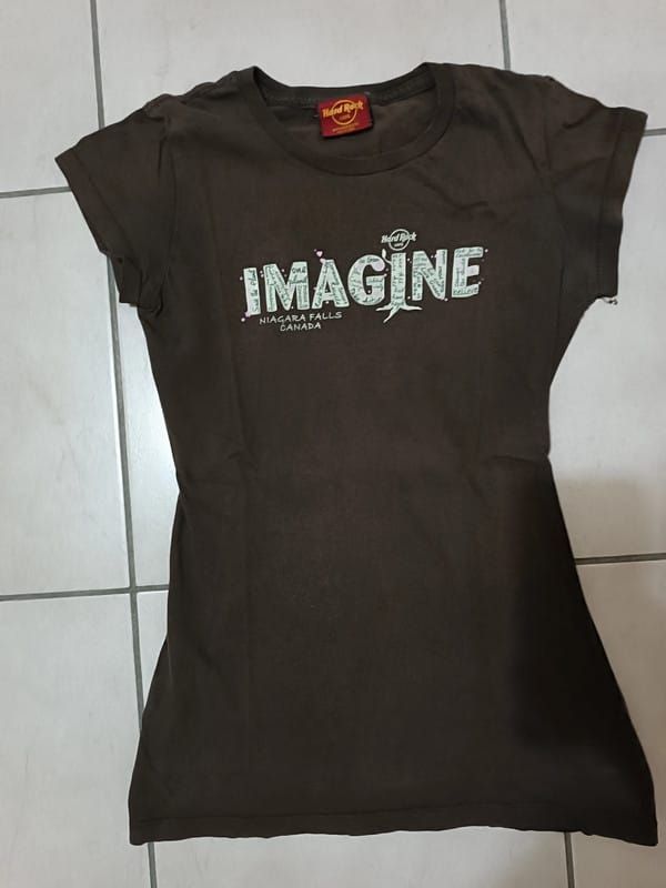 T-shirt Hard Rock Cafè Imagine marrone