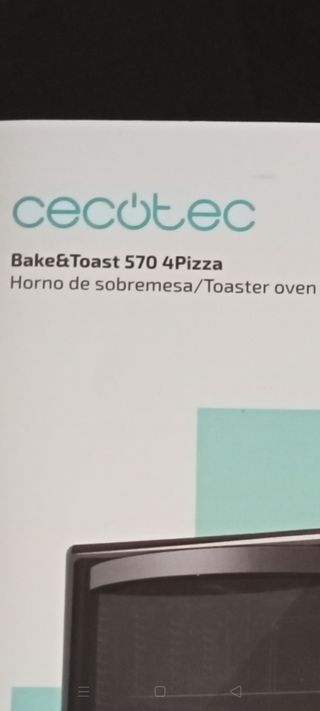 HORNO CECOTEC SOBREMESA.