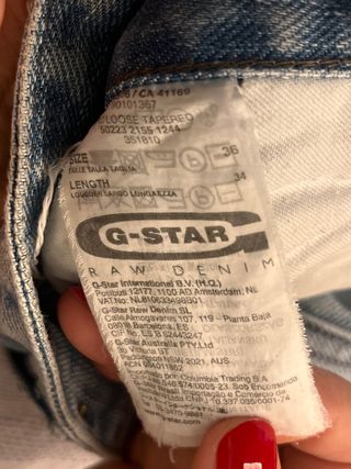 Pantalón vaquero G-STAR talla 36