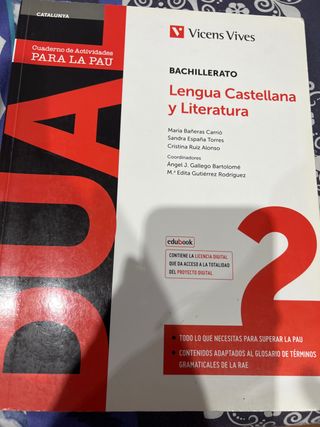Lengua castellana y literatura  batxillerat
