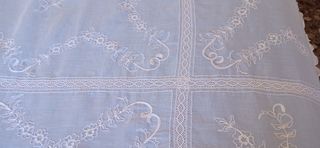 Colcha de organza. Vintage.