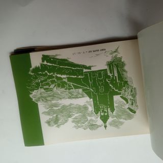 Antiguo muestrario de tintas