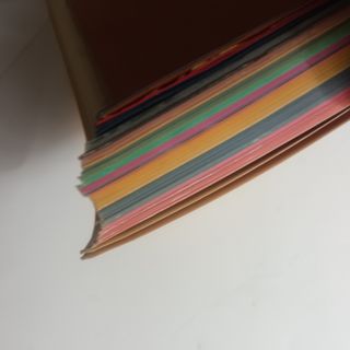 Antiguo muestrario de tintas