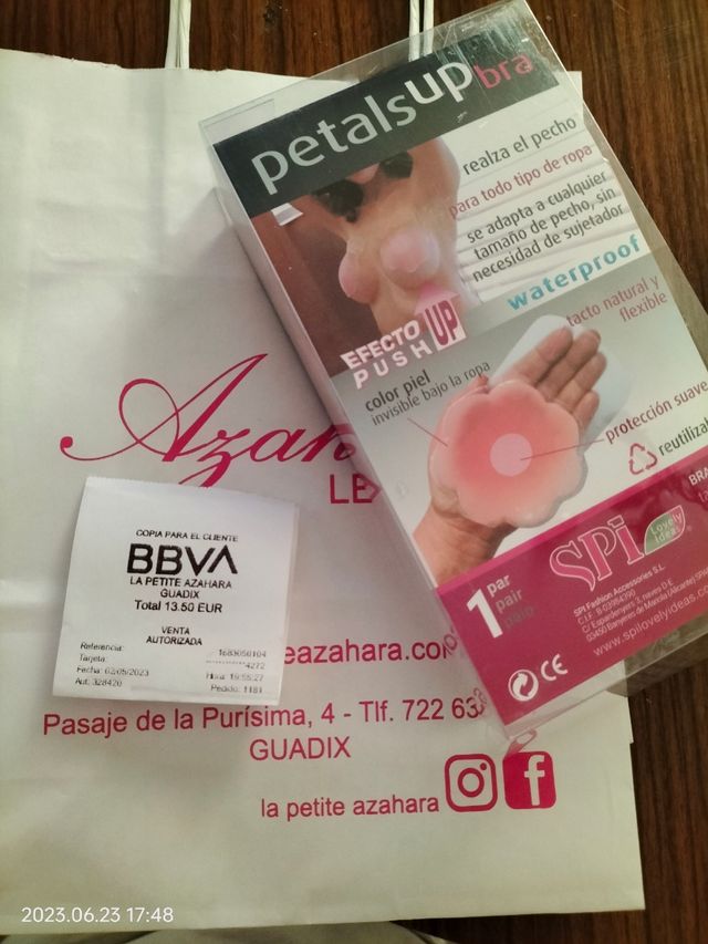 Pétalo Bra ( sujetador invisible) talla unica