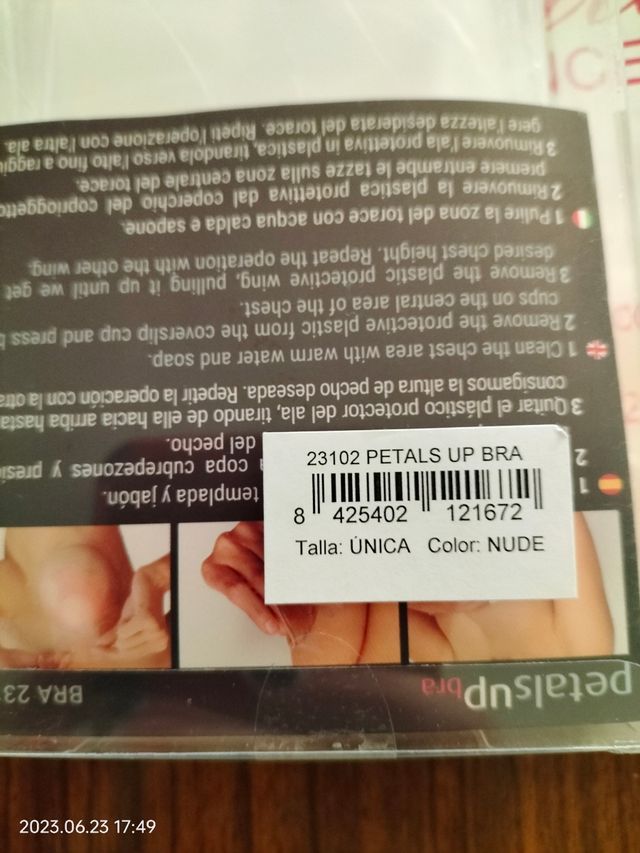 Pétalo Bra ( sujetador invisible) talla unica