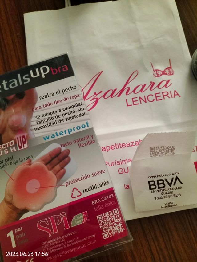 Pétalo Bra ( sujetador invisible) talla unica