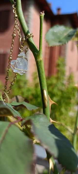 OFFERTA🩵Collana dorata e celestite🩵