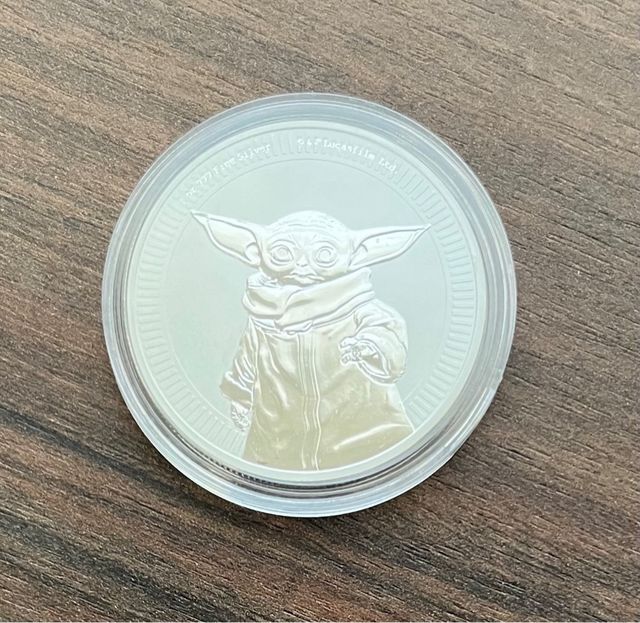 Grogu Yoda onza plata Mandalorian/2021