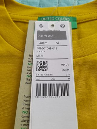 camiseta Benetton 