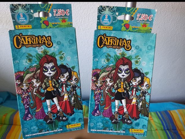 LOTE 2 CAJAS CATRINAS Y 5 SOBRES MÁS