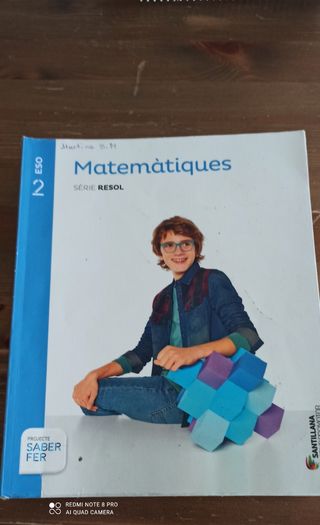 libro 2ESO Matemáticas sèrie resol santillana