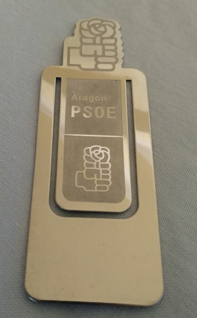Marcapáginas PSOE Aragón