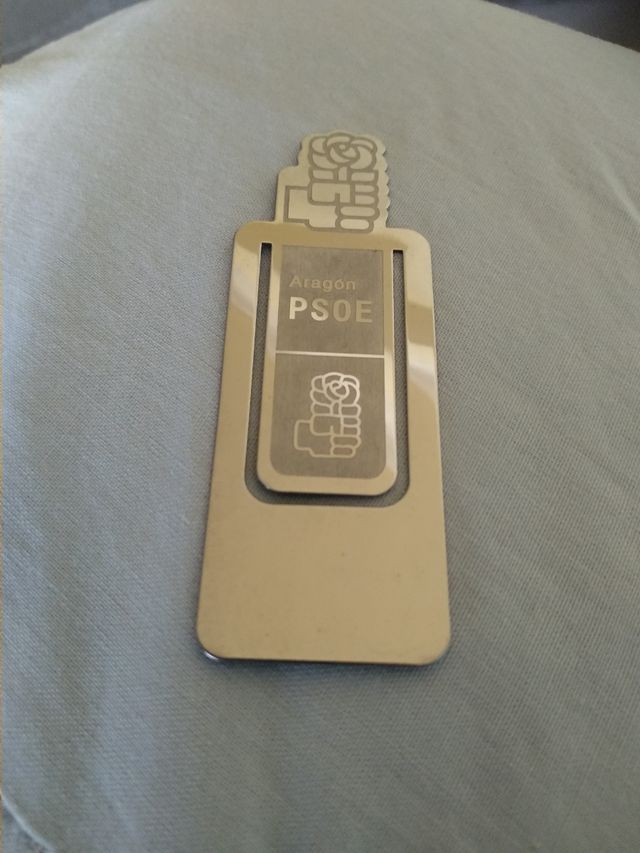 Marcapáginas PSOE Aragón