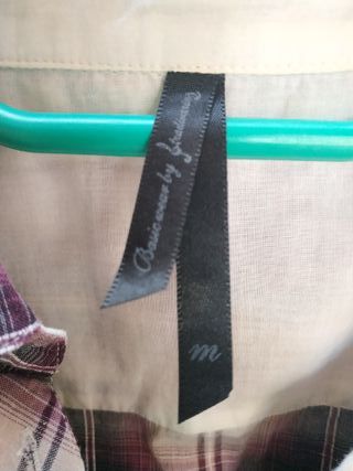 Camisa cuadros morada Stradivarius M