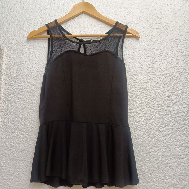 Camiseta de gasa escote de corazon