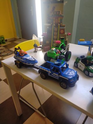 Playmobil chiringuito y parque acuático.