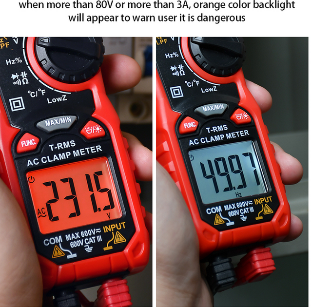 Pinza amperimétrica - Voltímetro - Multímetro