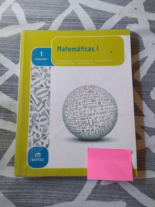libro matemáticas 1 bachiller