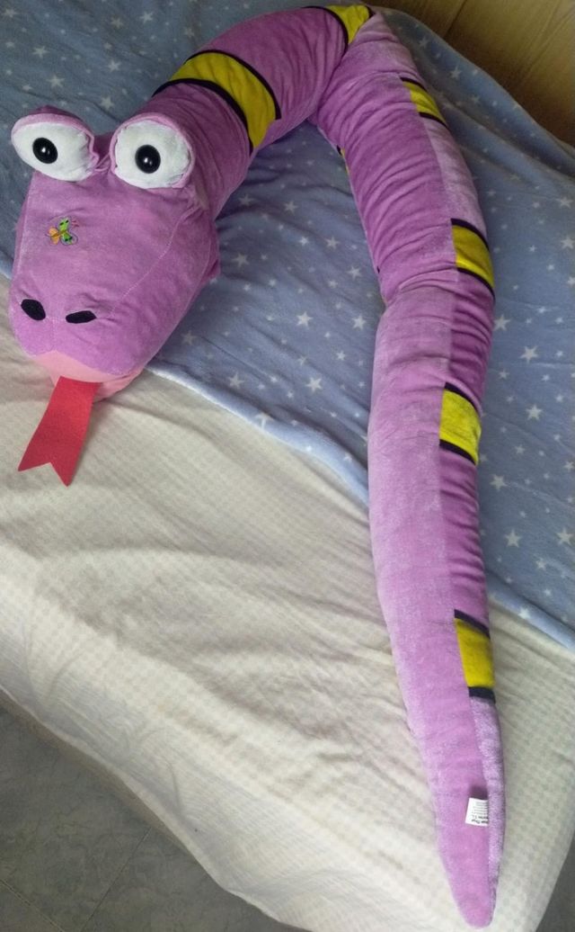 Serpiente Gigante Vibora Peluche Jumbo Serpiente De Peluche Grande