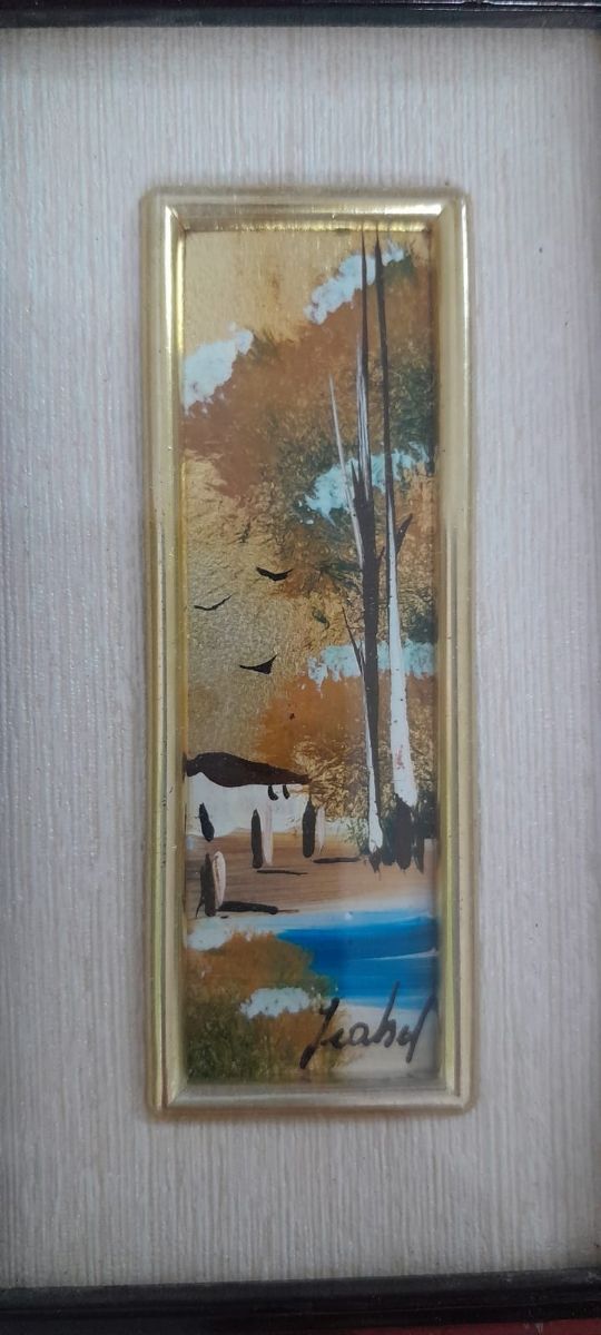 quadro su foglia oro