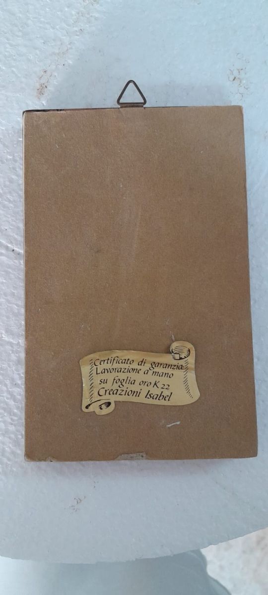 quadro su foglia oro