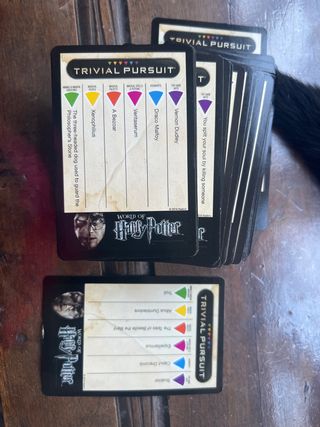 Tarjetas trivial en inglés EDICIÓN HARRY POTTER