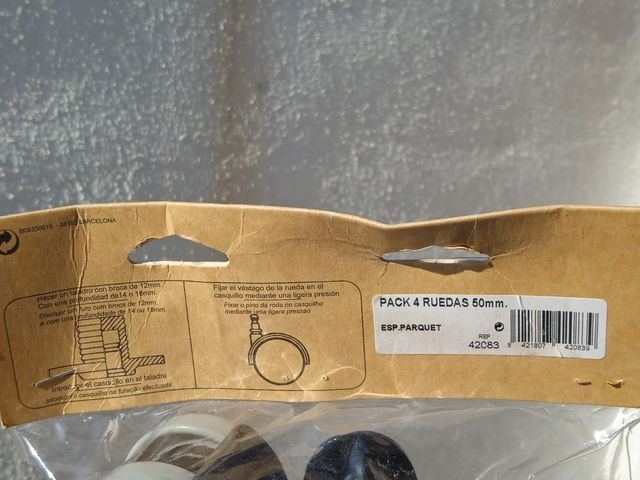 RUEDAS SILLA OFICINA.