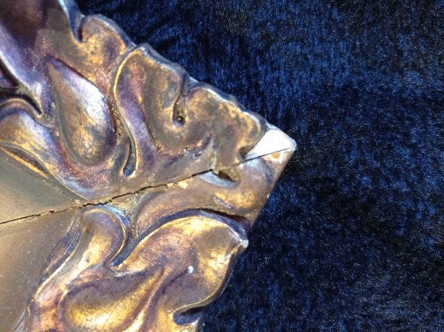 Antiguo cuadro oleo+marco dorado