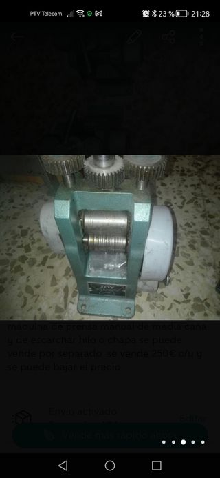 máquina de prensa manual para plateria