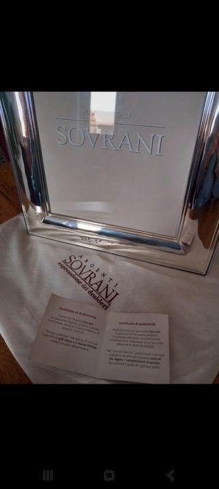 portafoto in argento