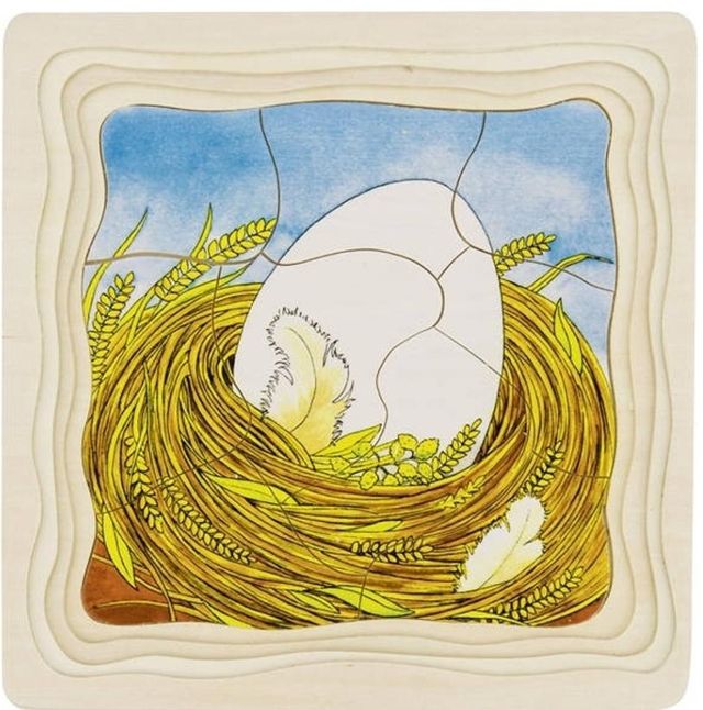 Puzzle Goki 44 pezzi x 4 figure