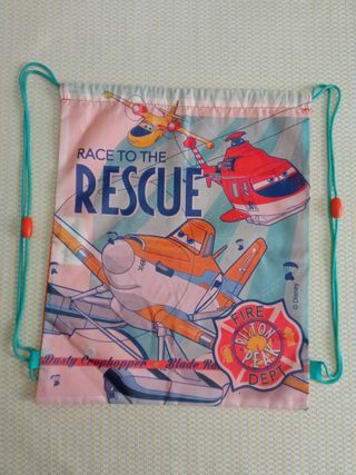 Mochila de cuerdas aviones. Disney 
