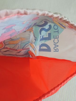 Mochila de cuerdas aviones. Disney 