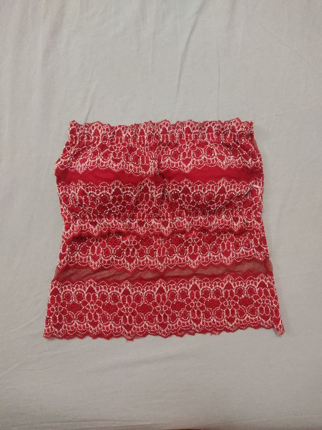 top lavorato in pizzo