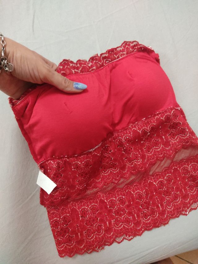 top lavorato in pizzo