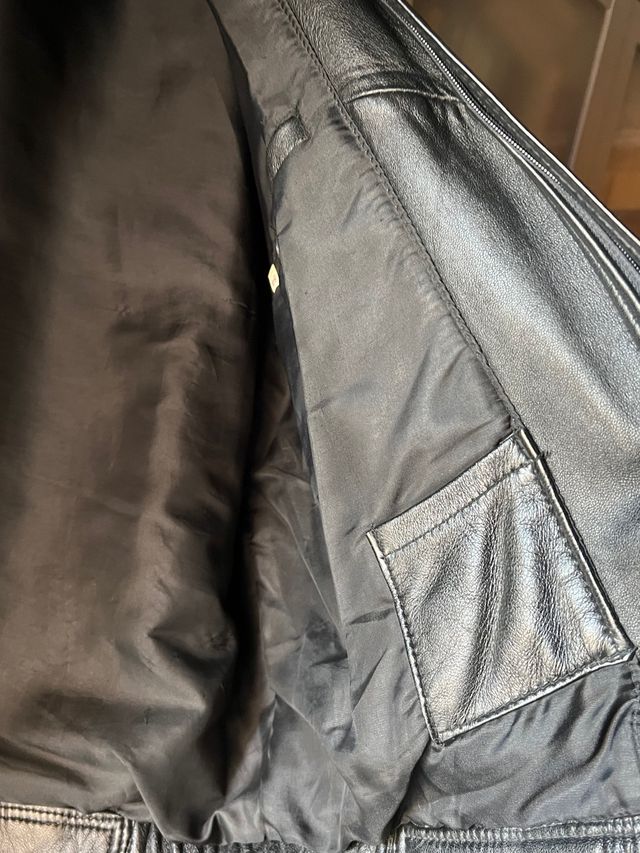 Cazadora cuero autentico