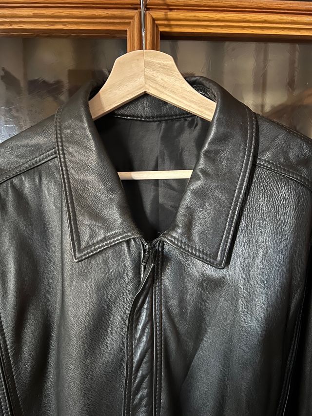 Cazadora cuero autentico