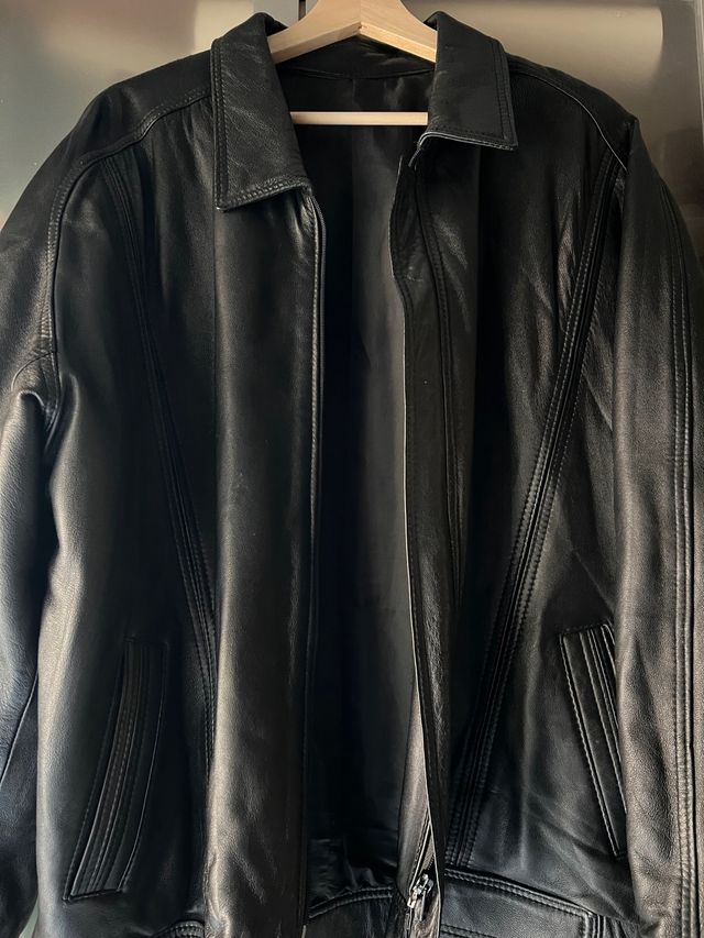 Cazadora cuero autentico