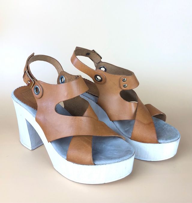 Tacchi Eliza Blanco vera pelle 