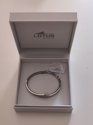 Pulsera Circonitas Lotus Style Nueva. Acero inoxid